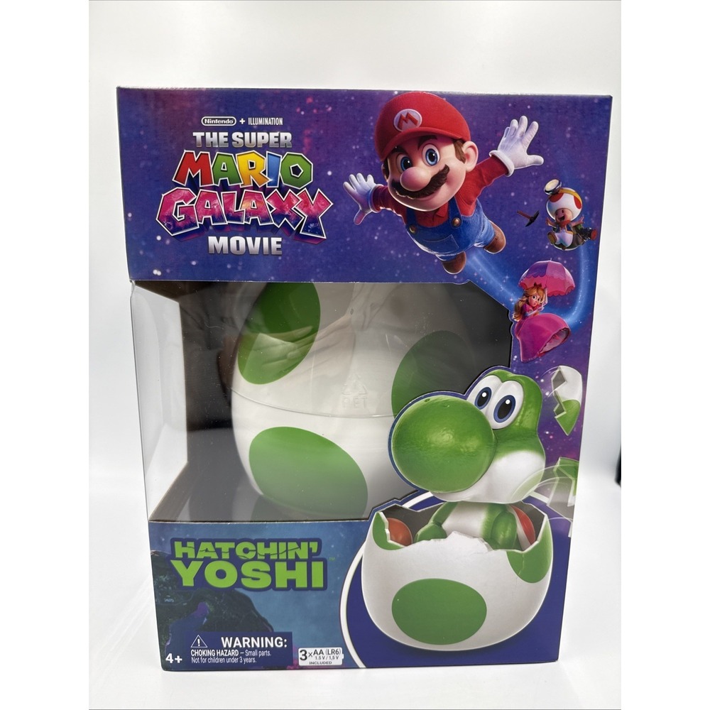 Hatchin' Yoshi Hatching Egg – Super Mario Galaxy Movie Interactive Figure NEW